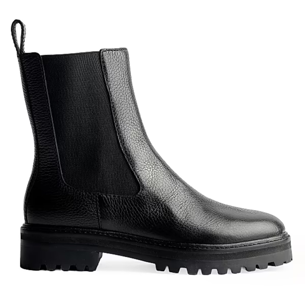 New Reformation Katerina 30mm Leather Chelsea Boots